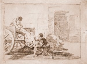Les Désastres de la guerre : Chariots vers le cimetière - Francisco de Goya