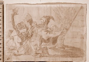 Les Désastres de la guerre : Farandole de charlatans (dessin préparatoire) - Francisco de Goya