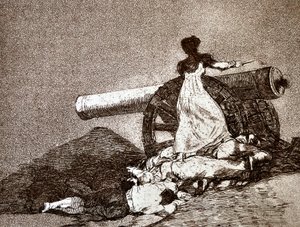Les Désastres de la guerre : Que Valor! (Quel courage) (détail) - Francisco Jose de Goya y Lucientes