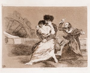 Les Désastres de la guerre : Ils ne veulent pas (gravure d
