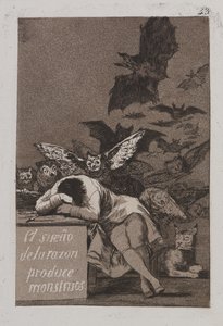 Le sommeil de la raison produit des monstres (El sueño de la razón produce monstruos) - Francisco de Goya