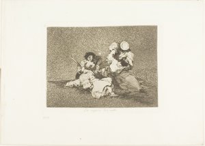 Les Femmes donnent du courage, planche quatre de Les Désastres de la guerre - Francisco Jose de Goya y Lucientes