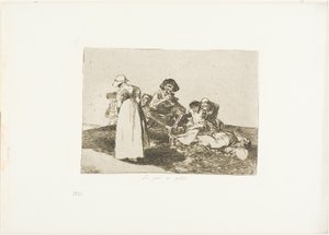 Le pire est de mendier, planche 55 de Les Désastres de la guerre - Francisco Jose de Goya y Lucientes