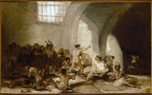 La maison des fous - Francisco de Goya