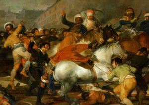 Le 2 mai 1808 à Madrid : la charge des ... (peinture sur toile)