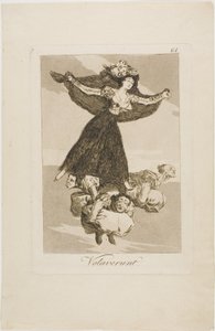 Ils se sont envolés, planche 61 de Los Caprichos - Francisco Jose de Goya y Lucientes