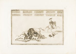 Ils lâchent des chiens sur le taureau, planche 25 de L