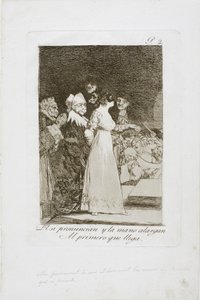 Ils disent "Oui" et donnent leur main au premier venu, planche deux de Los Caprichos, 1797-99