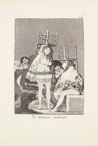 Ils ont déjà un siège (Ya tienen asiento) Planche 26 de: Los Caprichos - Francisco Jose de Goya y Lucientes