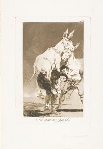 Toi qui ne peux pas, planche 42 de Los Caprichos