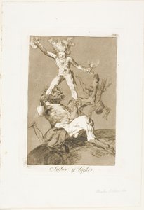 Monter et descendre, planche 56 de Los Caprichos - Francisco Jose de Goya y Lucientes