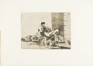Au cimetière, planche 56 de Les Désastres de la guerre - Francisco Jose de Goya y Lucientes