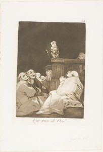 Quel bec doré !, planche 53 de Los Caprichos - Francisco Jose de Goya y Lucientes