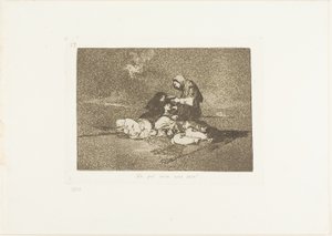 À quoi sert une tasse ?, planche 59 de Les Désastres de la guerre - Francisco Jose de Goya y Lucientes