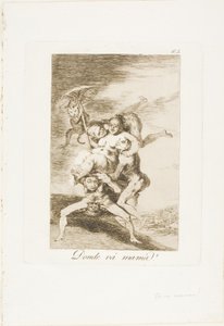 Où va Maman ?, planche 65 de Los Caprichos - Francisco Jose de Goya y Lucientes