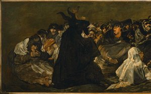 Sabbat des sorcières ... (peinture sur toile)