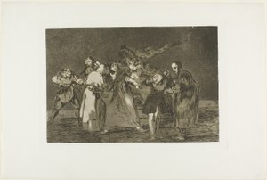 Les blessures guérissent plus vite que les mots hâtifs, planche 16 de Los Proverbios - Francisco Jose de Goya y Lucientes