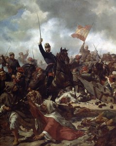 Le général Juan Prim y Prats (1814-70) à la bataille de Tétouan en 1860