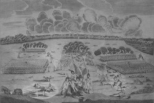 Vue correcte de la bataille près de la ville de la Nouvelle-Orléans - Francisco Scacki