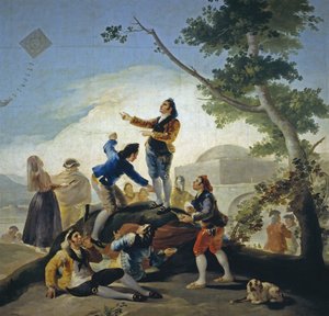 Un cerf-volant La cometa, 1778 - Francisco de Goya