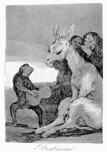 Bravo ! Une caricature des soirées musicales, 1799 - Francisco de Goya