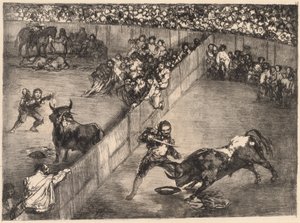 Corrida dans une arène divisée
