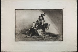 Corridas : Charles V piquant un taureau, 1876 - Francisco de Goya