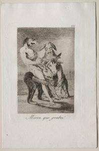 Caprices: Regardez comme ils sont solennels! - Francisco de Goya