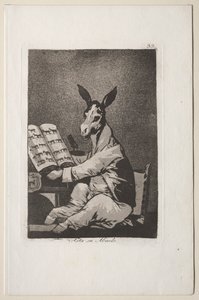 Caprichos : Et ainsi était son grand-père - Francisco de Goya