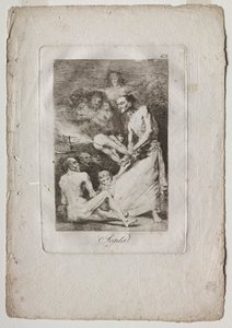 Caprichos : Souffle - Francisco de Goya