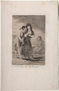 Caprichos : Même ainsi, il ne peut la comprendre - Francisco de Goya