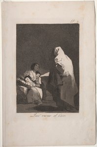Caprichos : Voici le croque-mitaine - Francisco de Goya