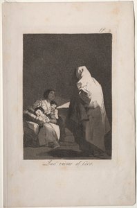 Caprichos : Voici le croque-mitaine - Francisco de Goya