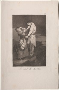 Caprichos : À la chasse aux dents - Francisco de Goya