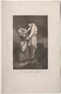 Caprichos : À la chasse aux dents - Francisco de Goya