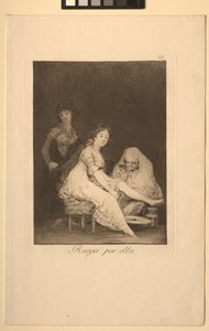 Caprichos : Elle prie pour elle - Francisco de Goya