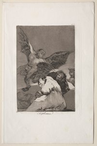 Caprichos : Colporteurs - Rafales de vent - Francisco de Goya