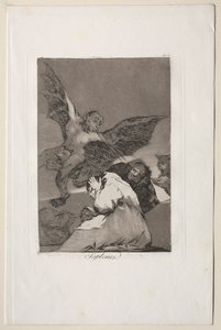 Caprichos : Colporteurs - Rafales de vent - Francisco de Goya