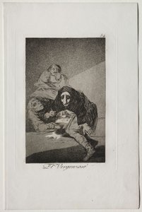 Caprichos : Le honteux - Francisco de Goya