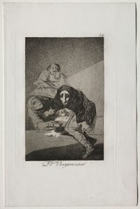 Caprichos : Le honteux - Francisco de Goya