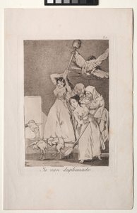 Caprichos: Les voilà plumés - Francisco de Goya