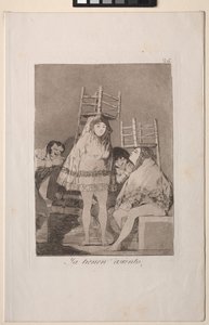 Caprichos: Ils ont déjà une place assise - Francisco de Goya