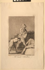 Caprichos : Au comte palatin ou comte du palais - Francisco de Goya