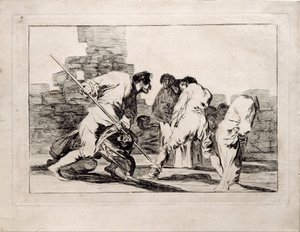Cruelle Folie de la série Los Disparates Follies, 1815-1819 - Francisco de Goya