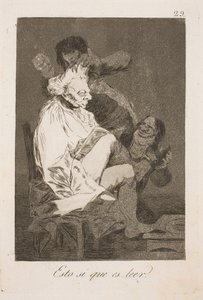 Dette kaldes at læse - Francisco de Goya