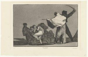 Die soldaat! Quel guerrier (De bekende dwaasheid) (De spreekwoorden) - Francisco de Goya