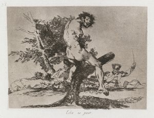 Les Désastres de la Guerre : Pl. 37, Cela est pire, 1810-1813 - Francisco de Goya