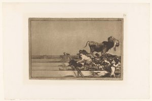 Mort du maire de Torrejon (La Tauromaquia) - Francisco de Goya