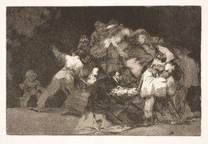 Folie en général (Les griffes du chat et les vêtements du dévoué / tout comme le vice est souvent vêtu des habits de la vertu) - Francisco de Goya