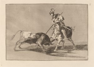 El Cid Campeador lanceando otro toro - Francisco de Goya